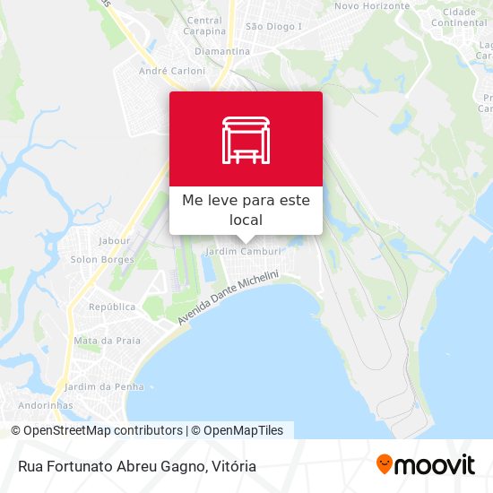 Rua Fortunato Abreu Gagno mapa