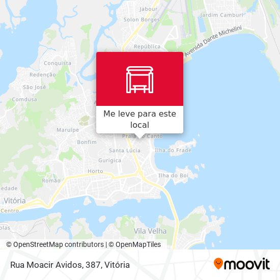 Rua Moacir Avidos, 387 mapa