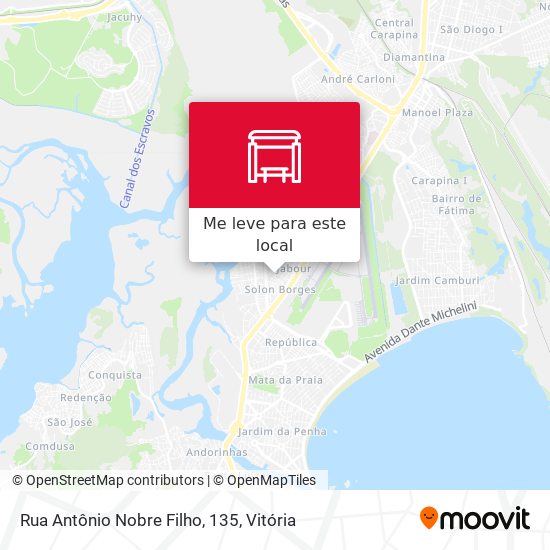 Rua Antônio Nobre Filho, 135 mapa