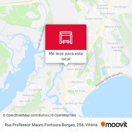 Rua Professor Mauro Fontoura Borges, 256 mapa