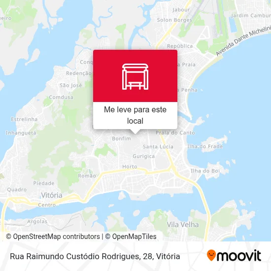 Rua Raimundo Custódio Rodrigues, 28 mapa