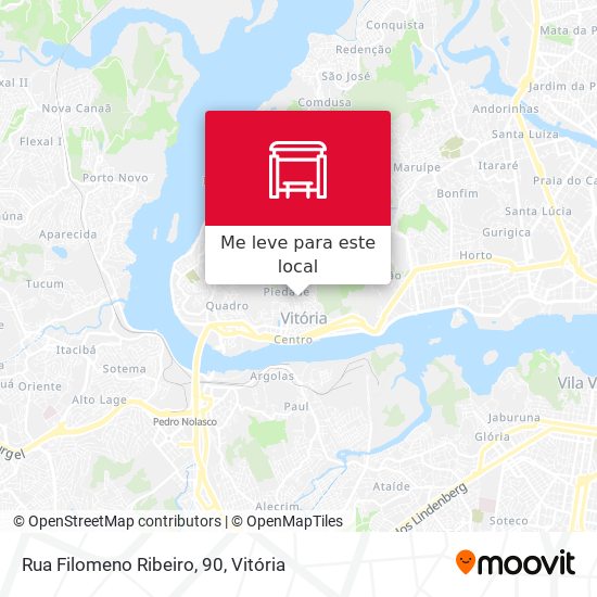Rua Filomeno Ribeiro, 90 mapa