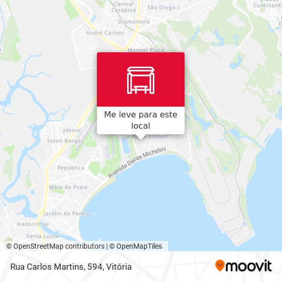 Rua Carlos Martins, 594 mapa