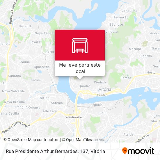 Rua Presidente Arthur Bernardes, 137 mapa