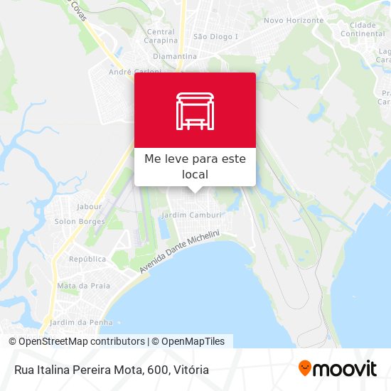 Rua Italina Pereira Mota, 600 mapa