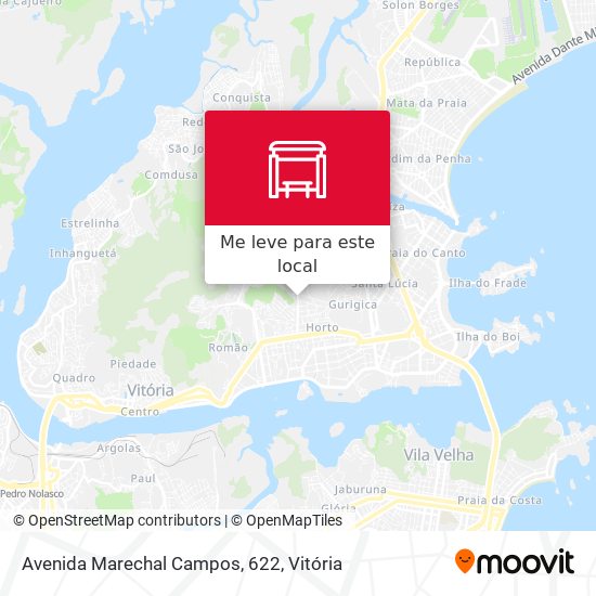 Avenida Marechal Campos, 622 mapa
