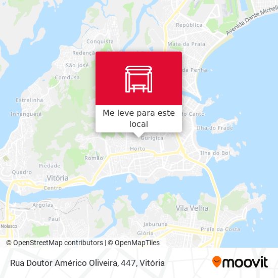 Rua Doutor Américo Oliveira, 447 mapa