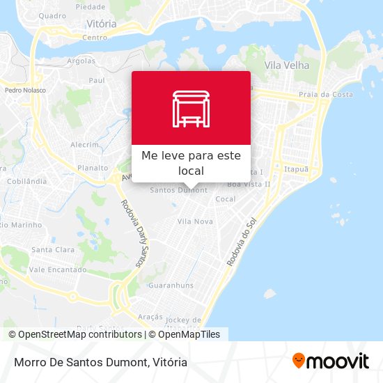 Morro De Santos Dumont mapa