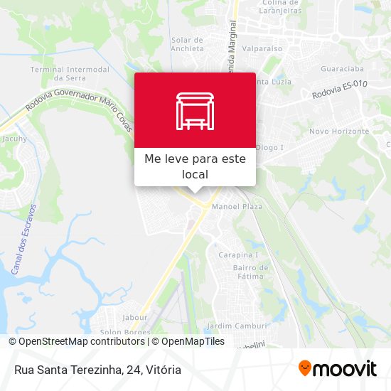 Rua Santa Terezinha, 24 mapa