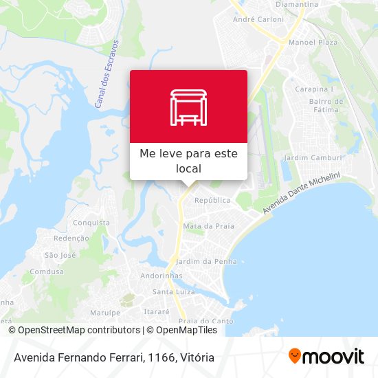 Avenida Fernando Ferrari, 1166 mapa
