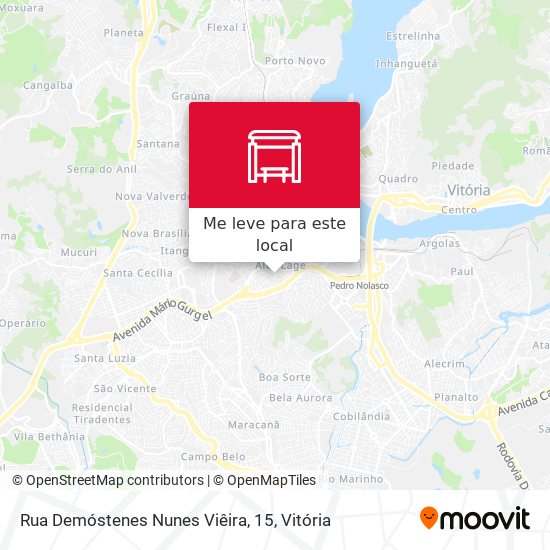 Rua Demóstenes Nunes Viêira, 15 mapa