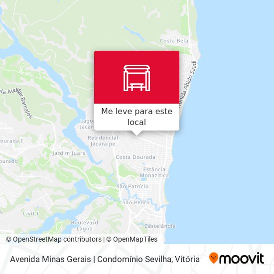 Avenida Minas Gerais | Condomínio Sevilha mapa