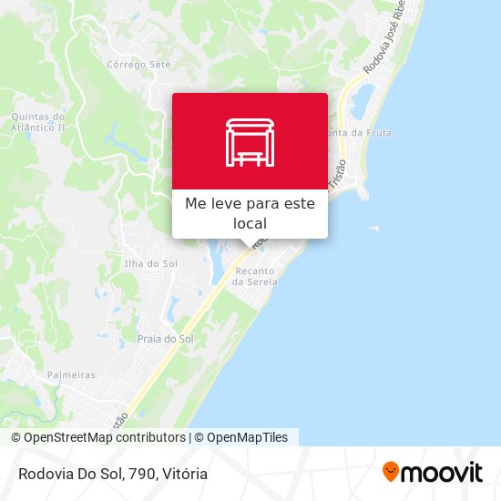 Rodovia Do Sol, 790 mapa