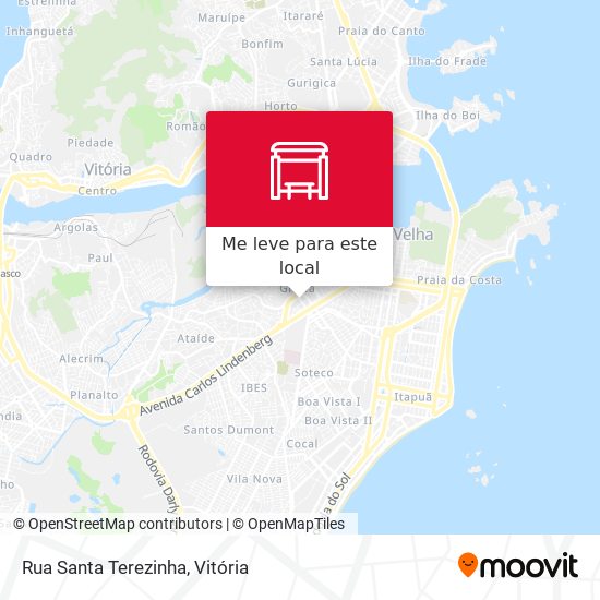 Rua Santa Terezinha mapa