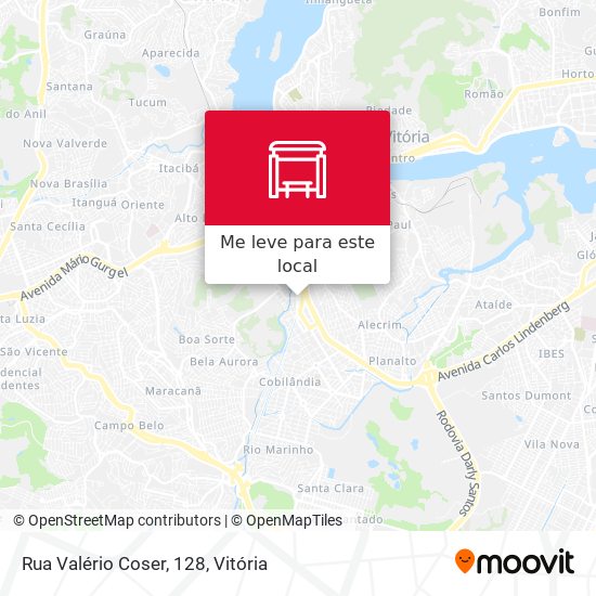 Rua Valério Coser, 128 mapa
