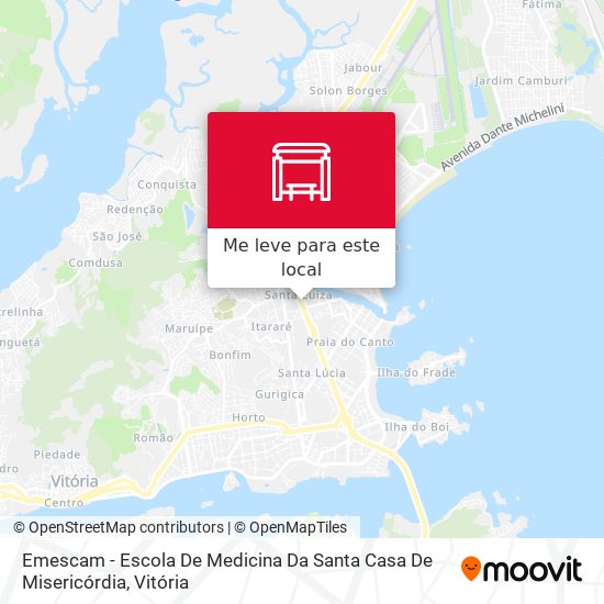 Emescam - Escola De Medicina Da Santa Casa De Misericórdia mapa