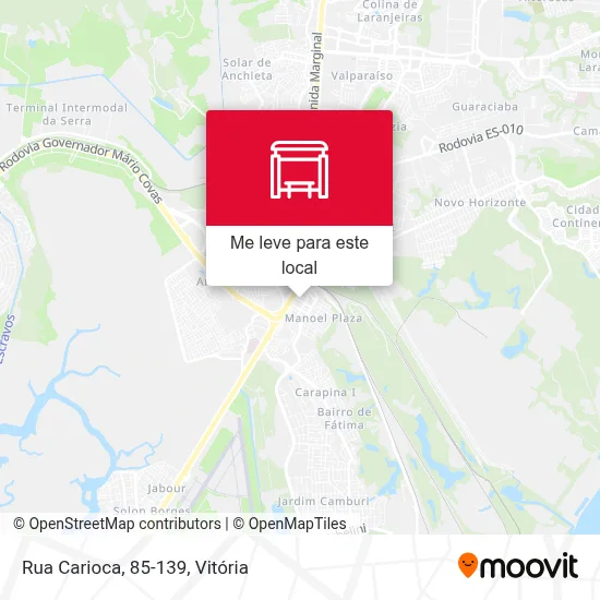 Rua Carioca, 85-139 mapa