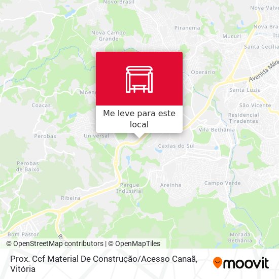 Prox. Ccf Material De Construção / Acesso Canaã mapa