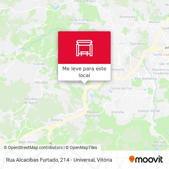 Rua Alcacibas Furtado, 214 - Universal mapa