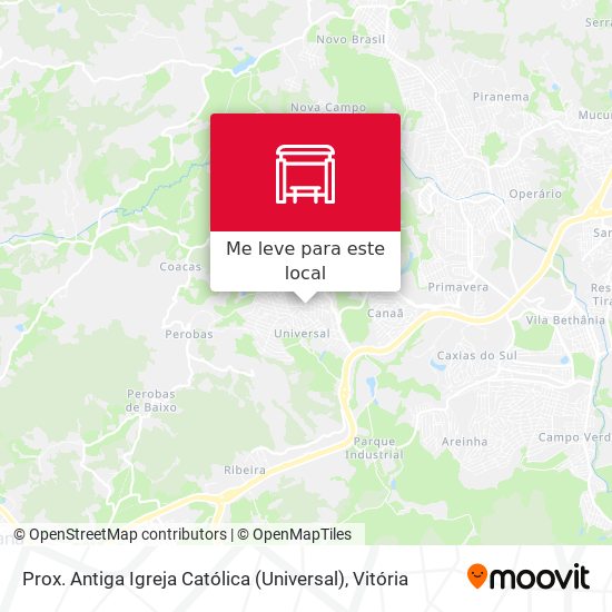Prox. Antiga Igreja Católica (Universal) mapa