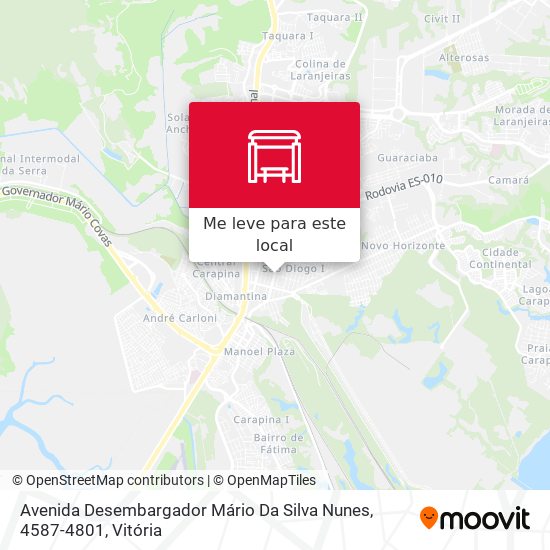 Avenida Desembargador Mário Da Silva Nunes, 4587-4801 mapa