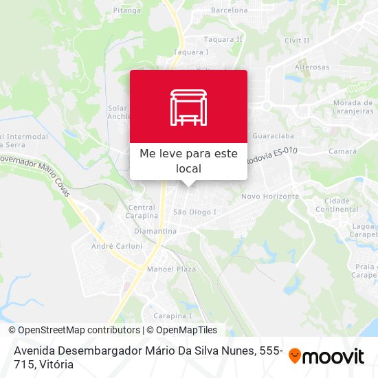 Avenida Desembargador Mário Da Silva Nunes, 555-715 mapa