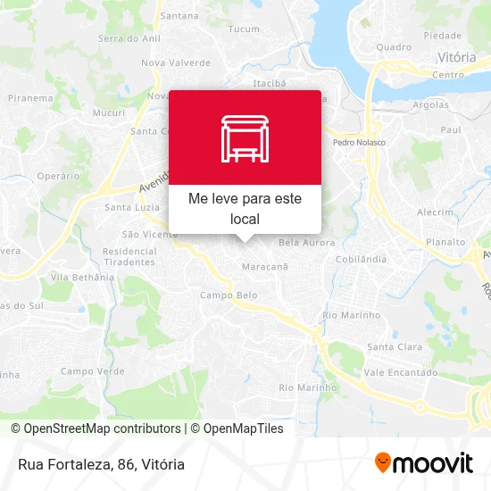 Rua Fortaleza, 86 mapa