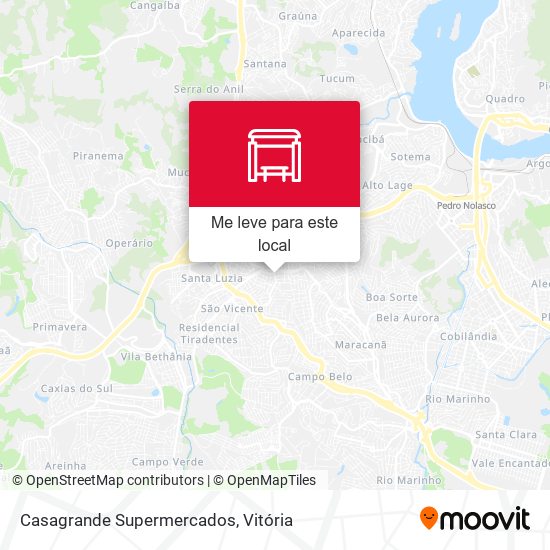 Casagrande Supermercados mapa