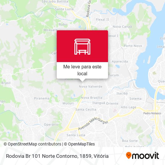 Rodovia Br 101 Norte Contorno, 1859 mapa