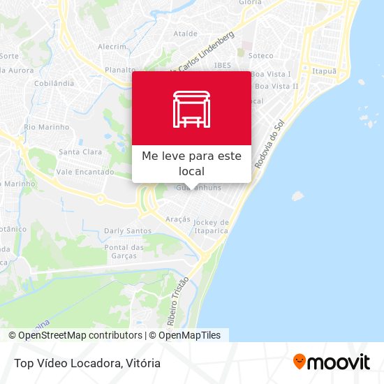 Top Vídeo Locadora mapa