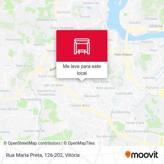Rua Maria Preta, 126-202 mapa