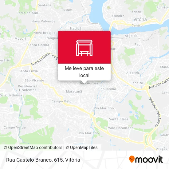 Rua Castelo Branco, 615 mapa