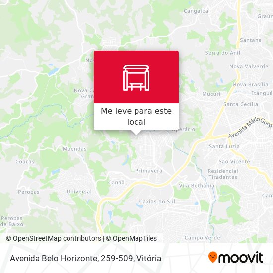 Avenida Belo Horizonte, 259-509 mapa