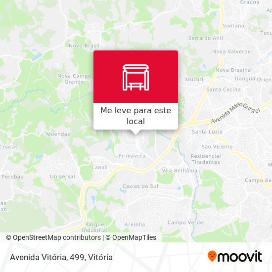 Avenida Vitória, 499 mapa