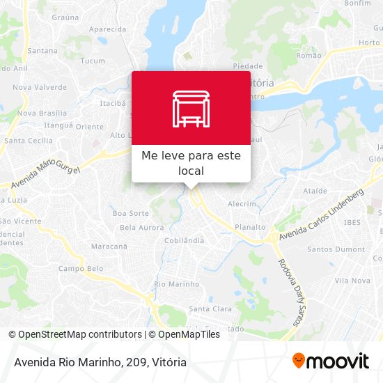 Avenida Rio Marinho, 209 mapa