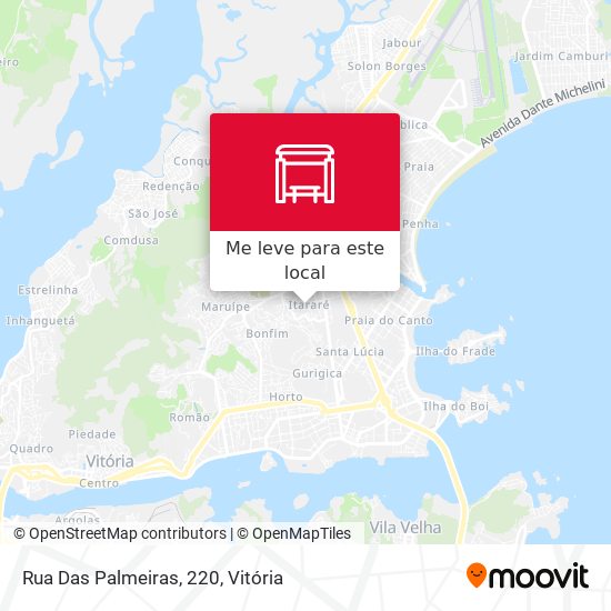 Rua Das Palmeiras, 220 mapa