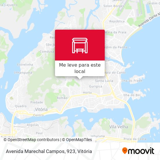 Avenida Marechal Campos, 923 mapa