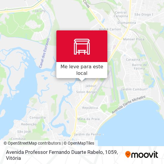 Avenida Professor Fernando Duarte Rabelo, 1059 mapa