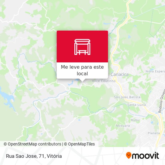 Rua Sao Jose, 71 mapa
