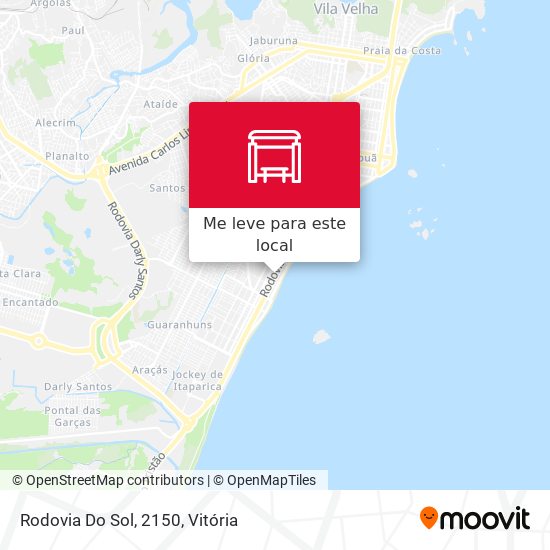 Rodovia Do Sol, 2150 mapa