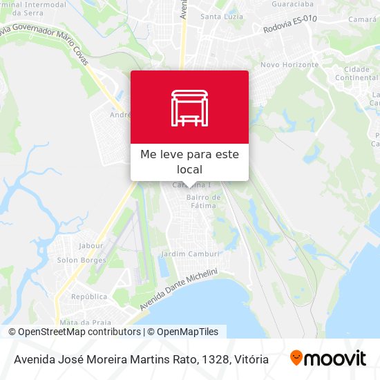 Avenida José Moreira Martins Rato, 1328 mapa