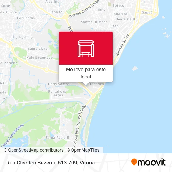 Rua Cleodon Bezerra, 613-709 mapa