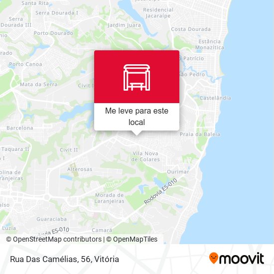 Rua Das Camélias, 56 mapa