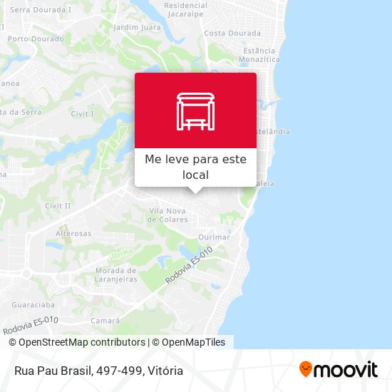 Rua Pau Brasil, 497-499 mapa