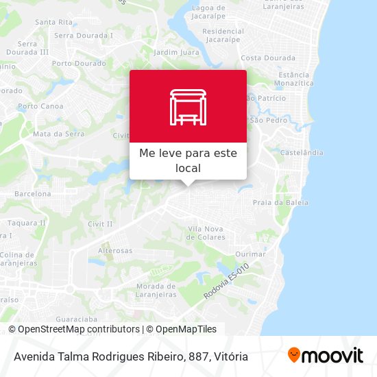 Avenida Talma Rodrigues Ribeiro, 887 mapa