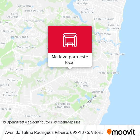 Avenida Talma Rodrigues Ribeiro, 692-1076 mapa