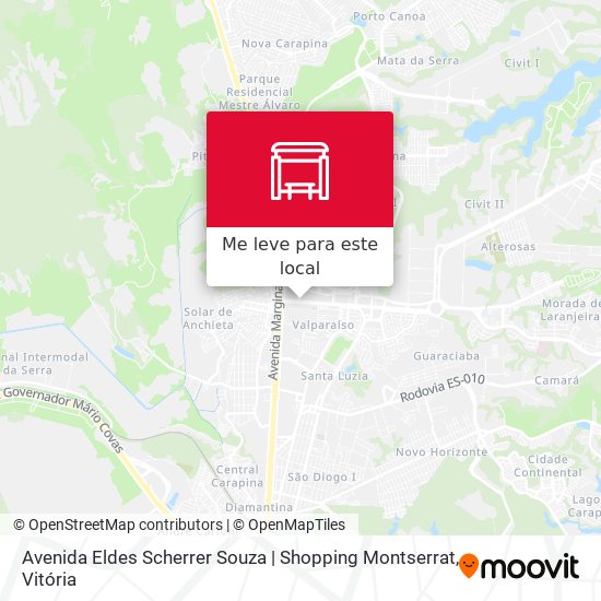 Avenida Eldes Scherrer Souza | Shopping Montserrat mapa