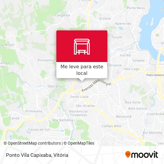 Ponto Vila Capixaba mapa