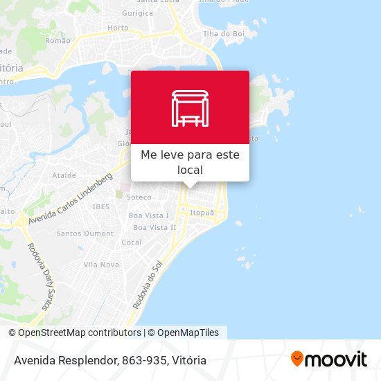 Avenida Resplendor, 863-935 mapa