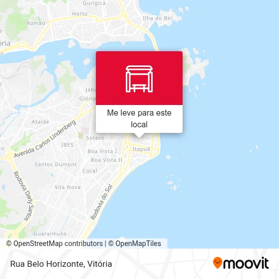 Rua Belo Horizonte mapa